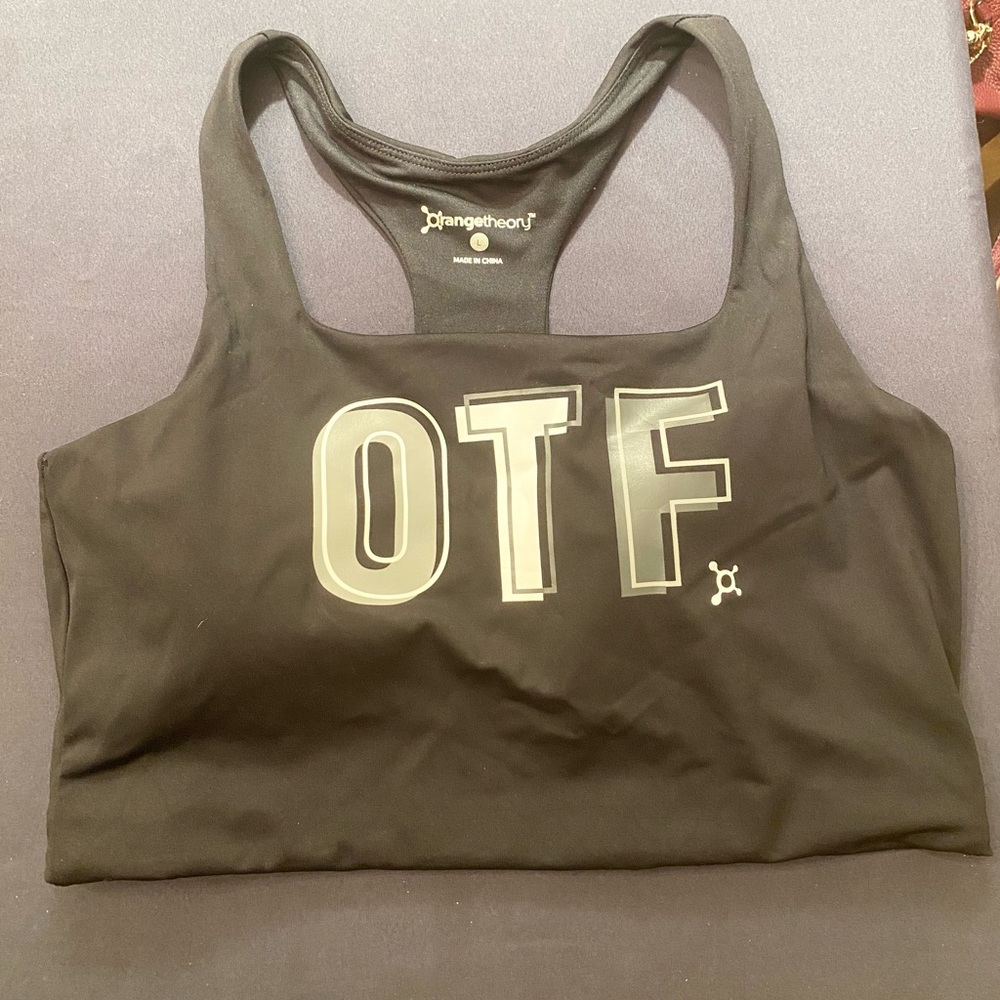 Orangetheory Squarneck Black Sports Bra